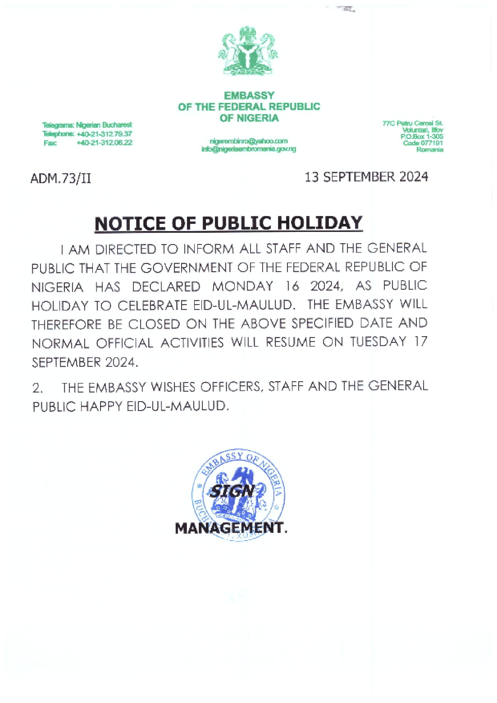 Public Notice